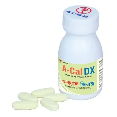Pack Image: A-Cal DX 500 mg Tablet (1 x 30)