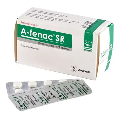 Pack Image: A-Fenac SR 100 mg Tablet (10 x 10)