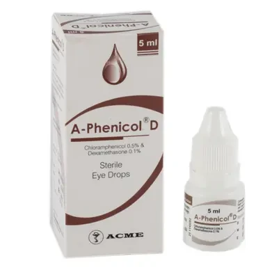 Pack Image: A-Phenicol D 0.1% 0.5% Eye Drop (5 ml drop)