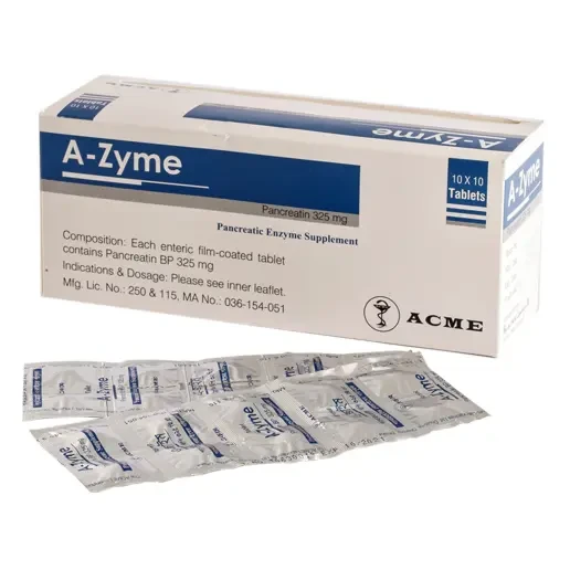 Pack Image: A-Zyme 325 mg Tablet (10 x 10)