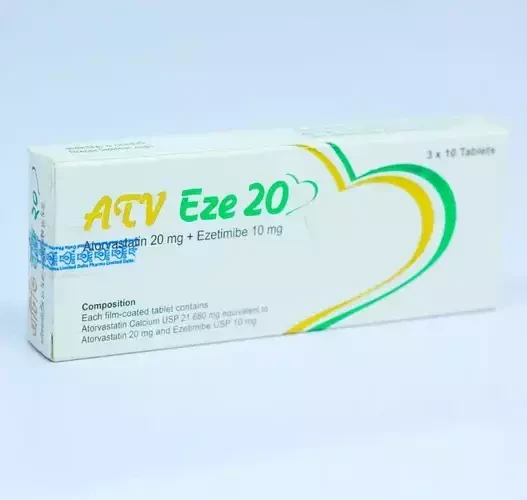 Pack Image: ATV Eze 20 mg Tablet (3 x 10)