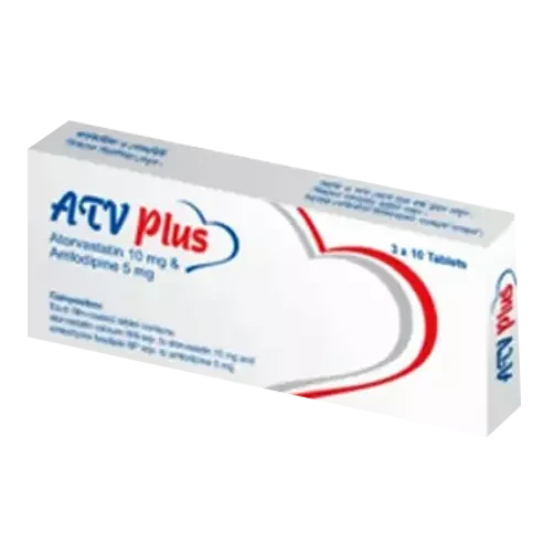 Pack Image: ATV Plus 5 mg Tablet (3 x 10)