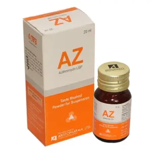 Pack Image: AZ 200 mg Suspension (20 ml bottle)