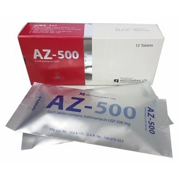 Pack Image: AZ 500 mg Tablet (4 x 3)
