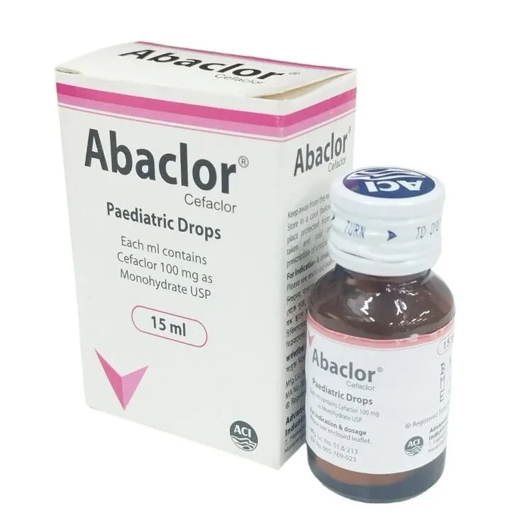 Pack Image: Abaclor 125 mg Pediatric Drop (15 ml bottle)