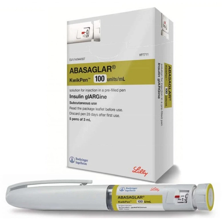 Pack Image: Abasaglar 100 IU Injection (3 ml KwikPen)