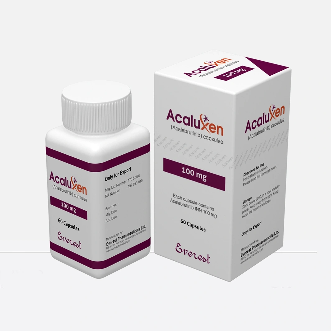 Pack Image: Acaluxen 100 mg Capsule (1 x 30)