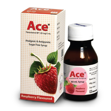 Pack Image: Ace 120 mg Syrup (60 ml bottle (Orange))