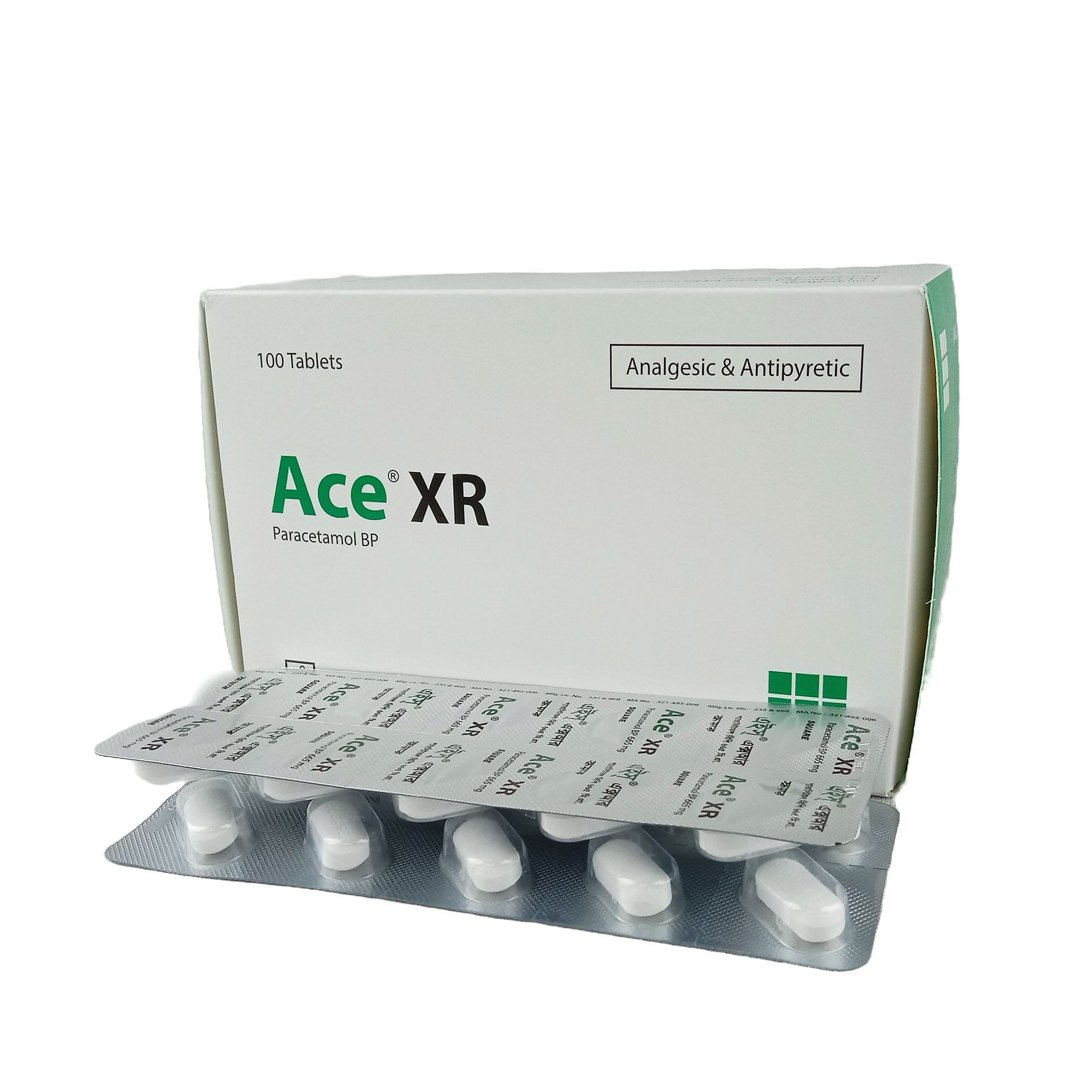 Pack Image: Ace XR 665 mg Tablet (10 x 10)