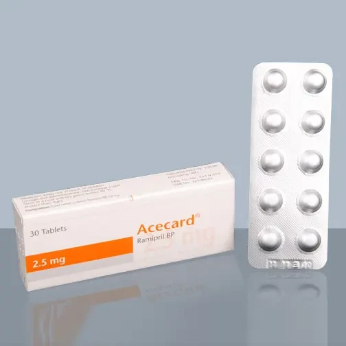 Pack Image: Acecard 2.5 mg Tablet (3 x 10)