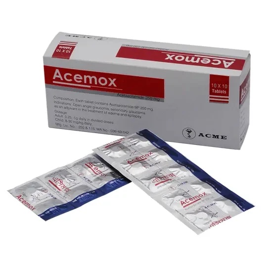Pack Image: Acemox 250 mg Tablet (10 x 10)