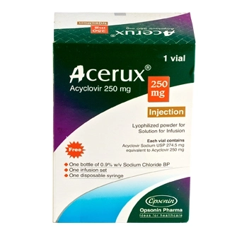 Pack Image: Acerux 250 mg Injection (250 mg vial)