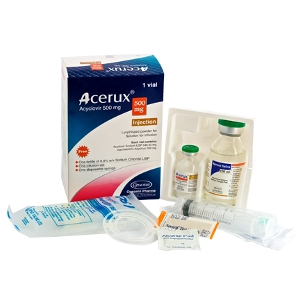 Pack Image: Acerux 500 mg Injection (500 mg vial)