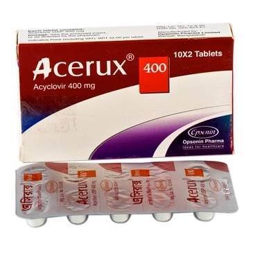 Pack Image: Acerux 400 mg Tablet (2 x 10)