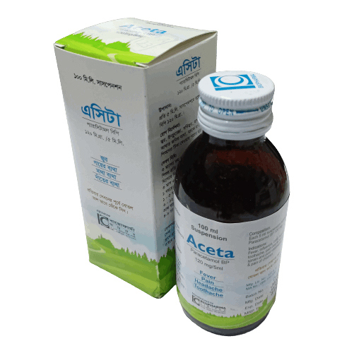 Pack Image: Aceta 120 mg Suspension (60 ml bottle)