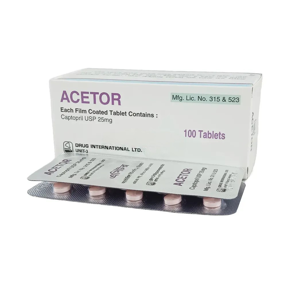 Pack Image: Acetor 25 mg Tablet (10 x 10)