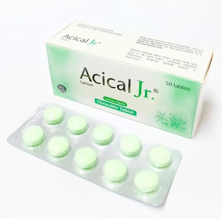 Pack Image: Acical JR 250 mg Chewable Tablet (5 x 10)