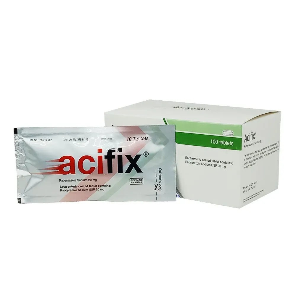 Pack Image: Acifix 20 mg Tablet (10 x 10)