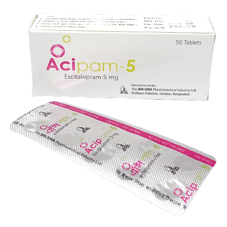 Pack Image: Acipam 5 mg Tablet (5 x 10)
