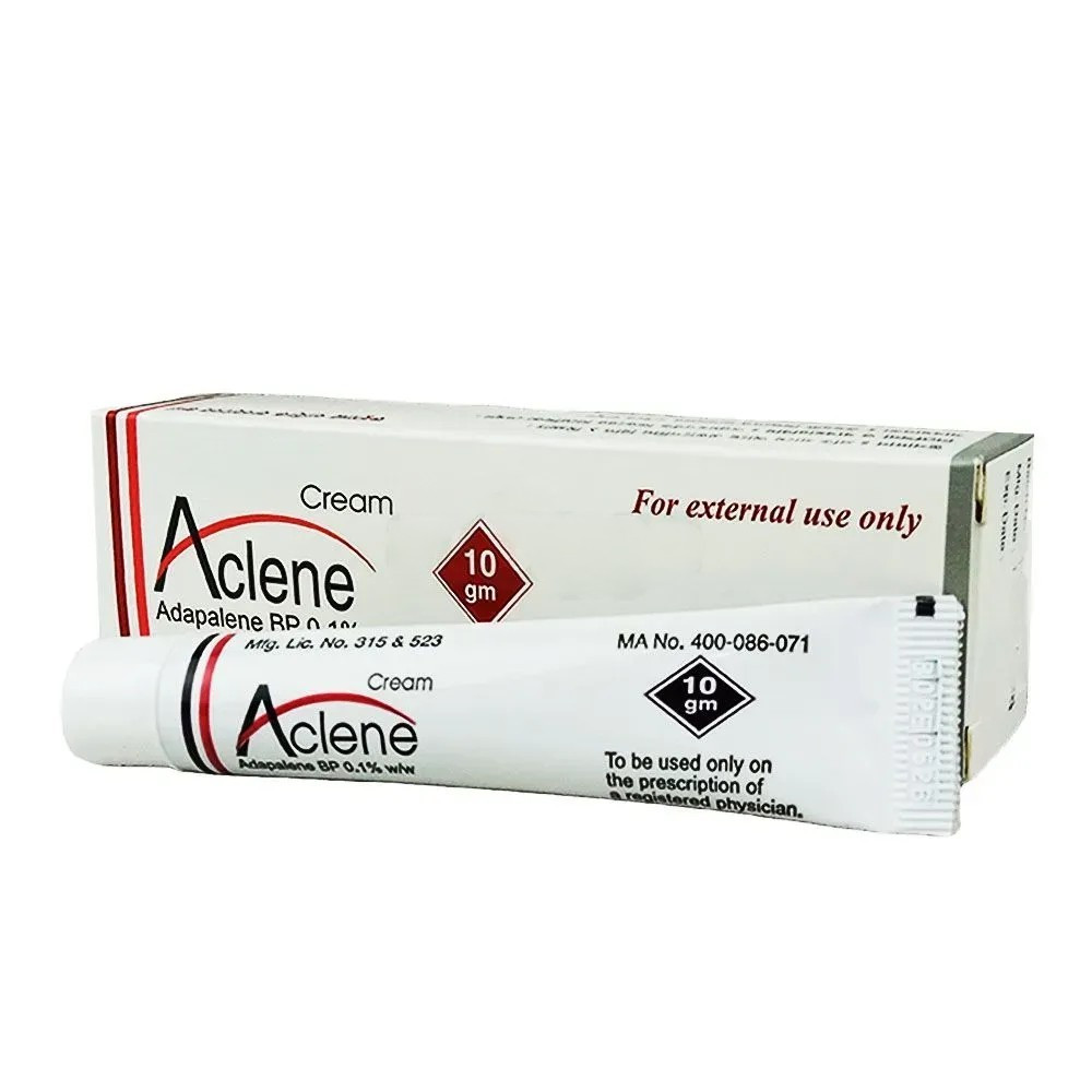 Pack Image: Aclene 0.1% Cream (10 gm tube)