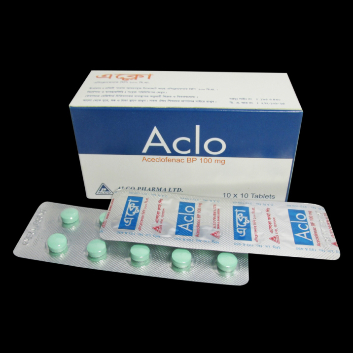 Pack Image: Aclo 100 mg Tablet (16 x 10)