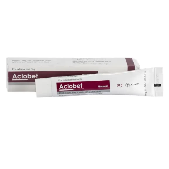 Pack Image: Aclobet 0.05% Ointment (30 gm tube)