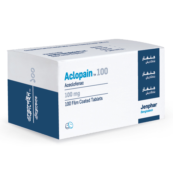 Pack Image: Aclopain 100 mg Tablet (10 x 10)