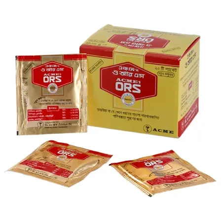 Pack Image: Acme's ORS 10.25 gm Powder (10.25 gm sachet)