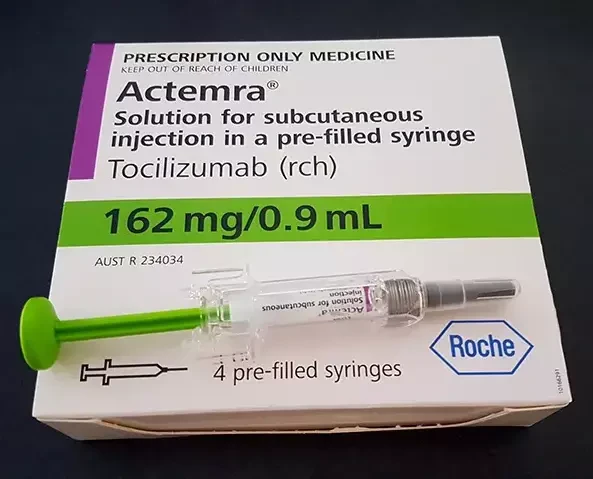 Pack Image: Actemra 162 mg Injection (0.9 ml pre-filled syringe)
