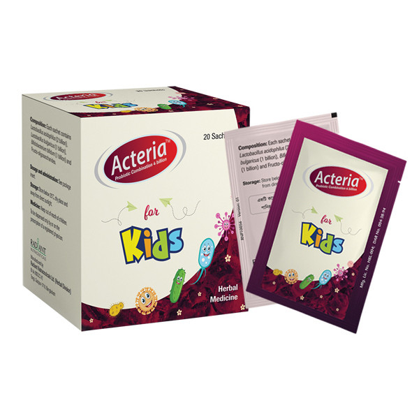 Pack Image: Acteria (For kids) 4 billion Powder (4 billion sachet)