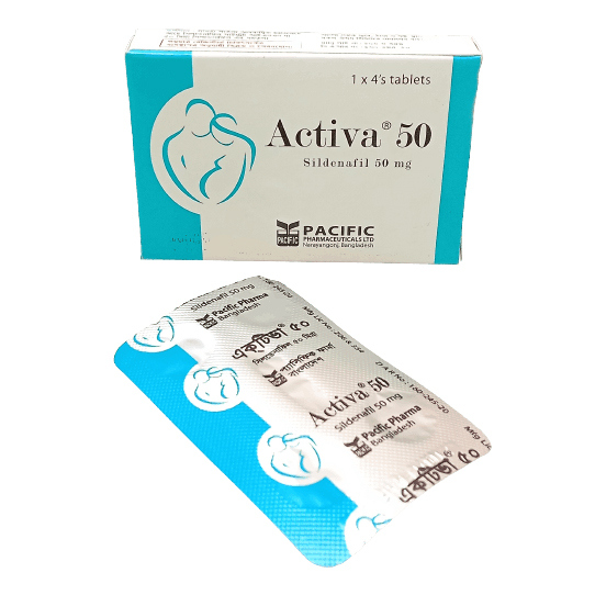 Pack Image: Activa 50 mg Tablet (1 x 4)
