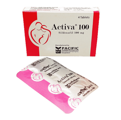 Pack Image: Activa 100 mg Tablet (1 x 4)