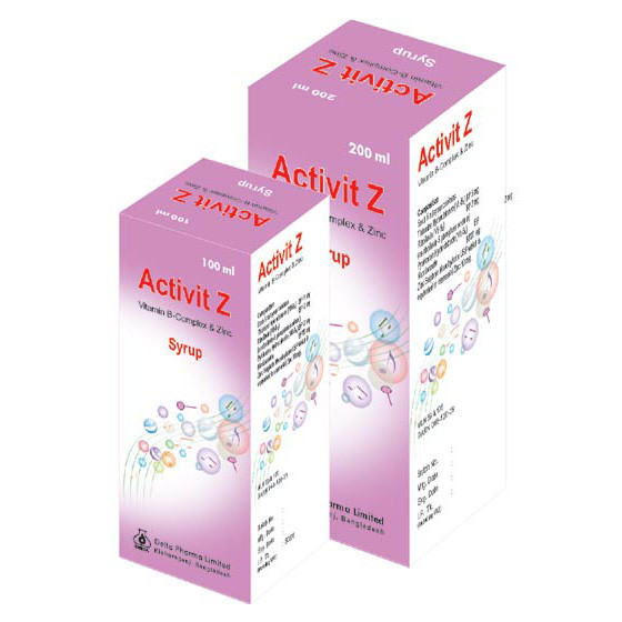 Pack Image: Activit Z  Syrup (100 ml bottle)