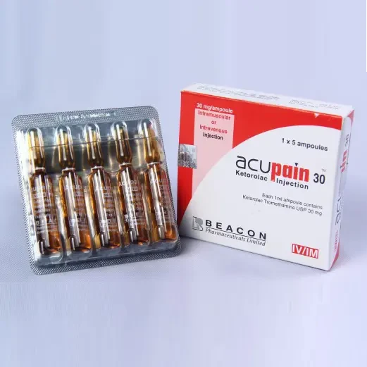 Pack Image: Acupain 30 mg Injection (1 ml ampoule)