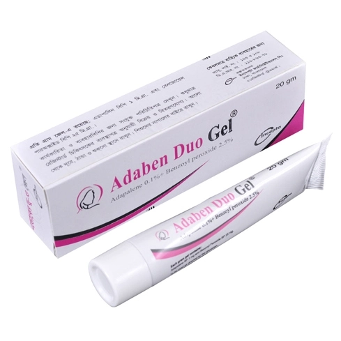 Pack Image: Adaben Duo 0.1% 2.5% Gel (20 gm tube)