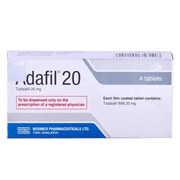Pack Image: Adafil 20 mg Tablet (1 x 4)