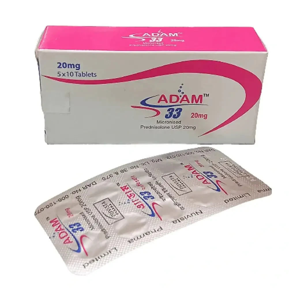 Pack Image: Adam 33 20 mg Tablet (5 x 10)
