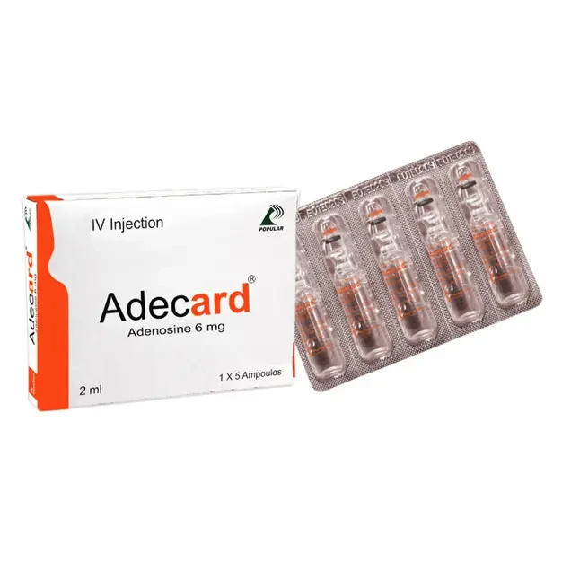 Pack Image: Adecard 6 mg Injection (2 ml ampoule)