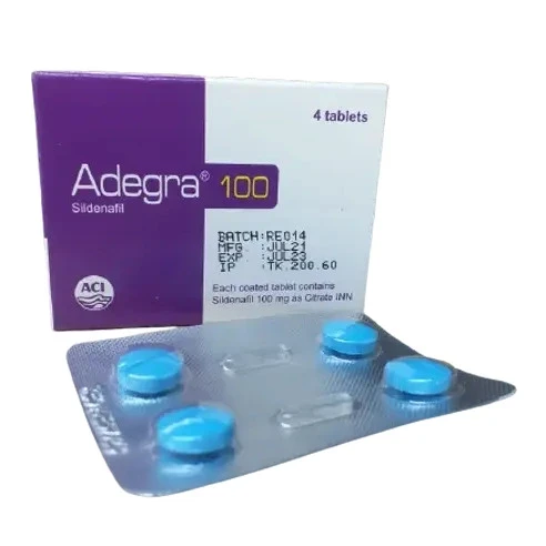 Pack Image: Adegra 100 mg Tablet (1 x 4)