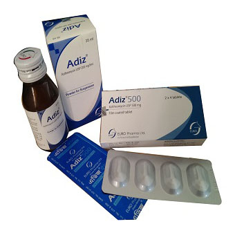 Pack Image: Adiz 200 mg Suspension (15 ml bottle)