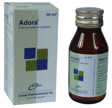 Pack Image: Adora 125 mg Suspension (60 ml bottle)