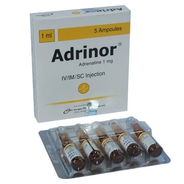 Pack Image: Adrinor 1 mg Injection (1 ml ampoule)