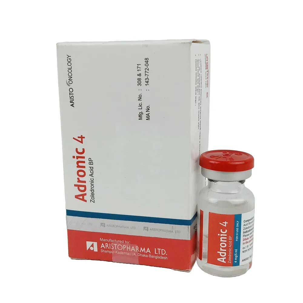 Pack Image: Adronic 4 mg Injection (4 mg vial)