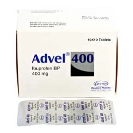 Pack Image: Advel 400 mg Tablet (10 x 10)