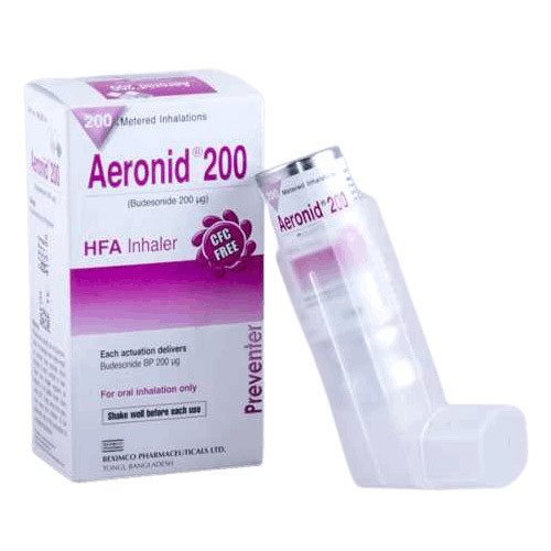 Pack Image: Aeronid 200 mcg Inhaler (200 metered doses)