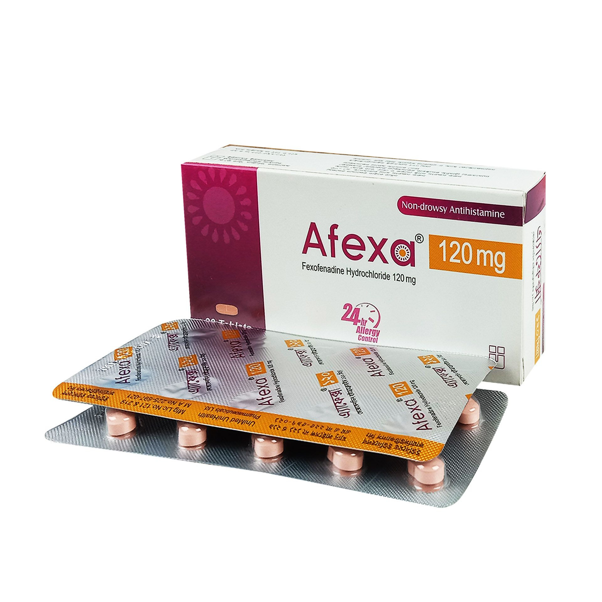 Pack Image: Afexa 120 mg Tablet (3 x 10)