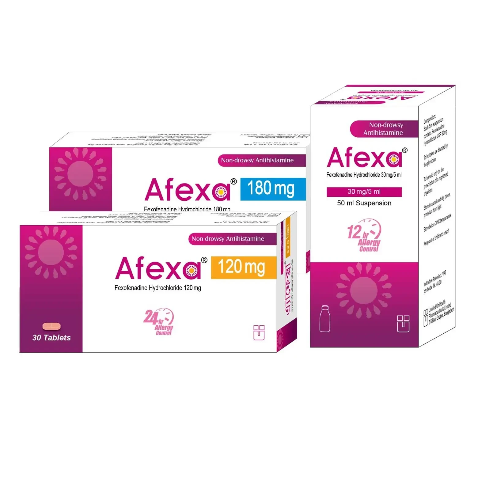 Pack Image: Afexa 120 mg Tablet (3 x 10)