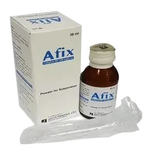 Pack Image: Afix 100 mg Suspension (30 ml bottle)