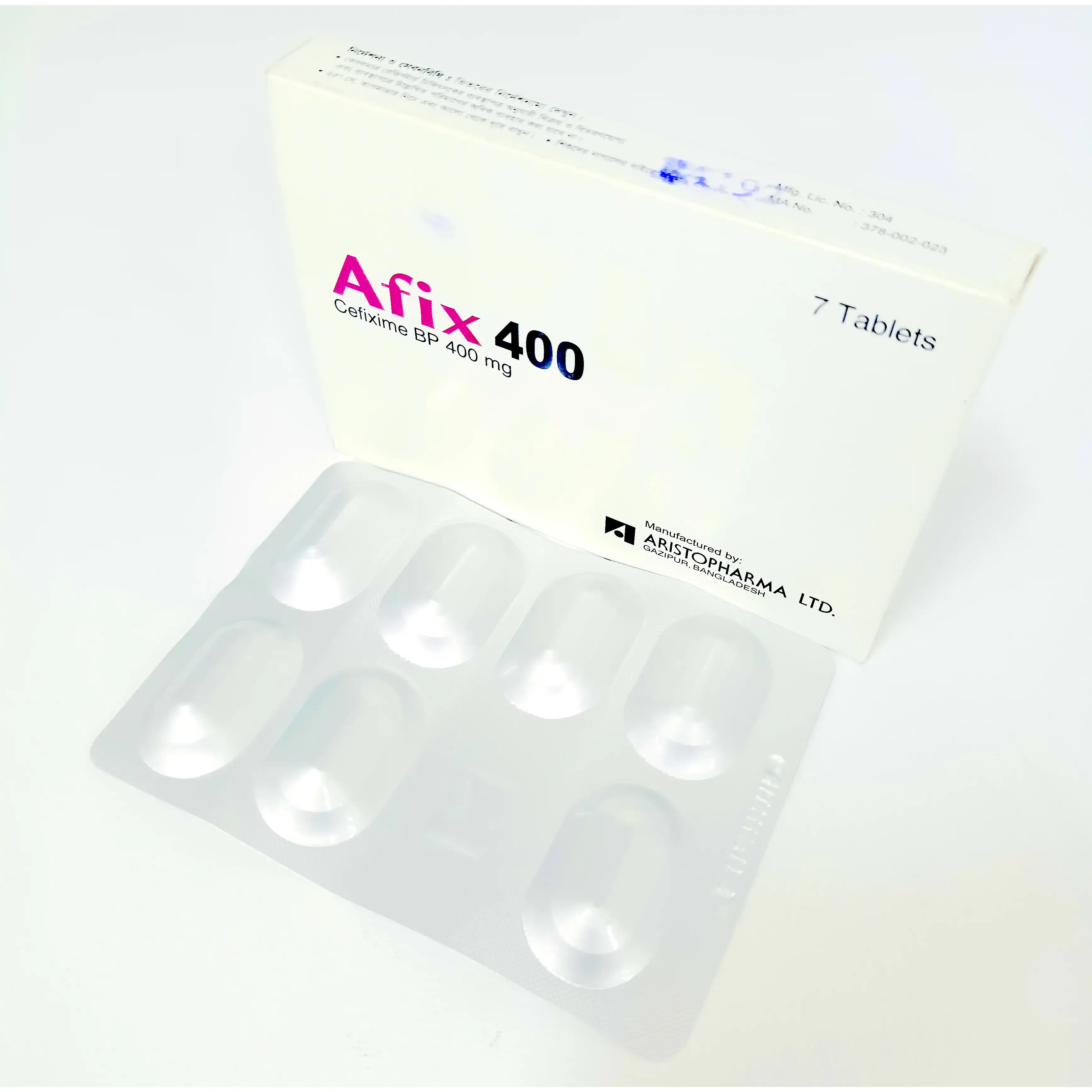 Pack Image: Afix 400 mg Tablet (1 x 7)