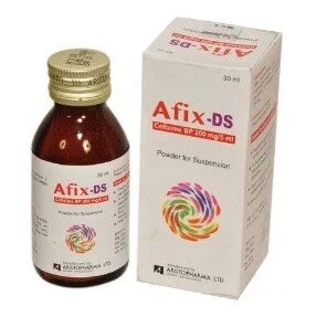 Pack Image: Afix DS 200 mg Suspension (30 ml bottle)